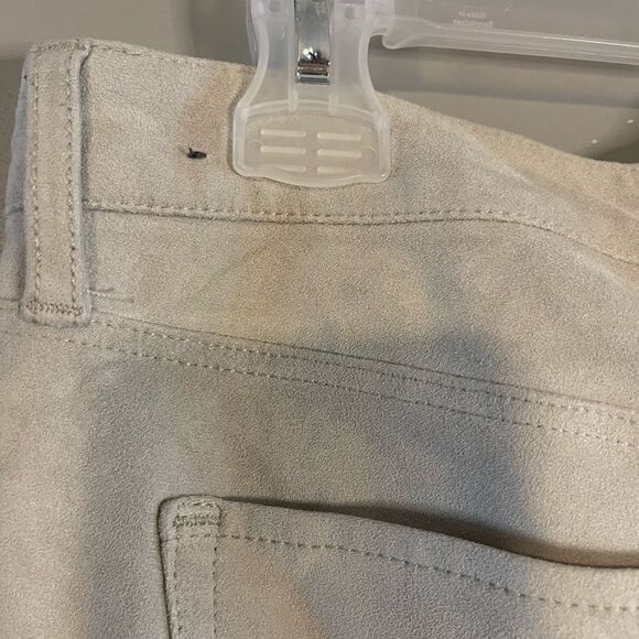 VTG Abercrombie & Fitch Suede Jegging in Cream | SZ 8 - Picture 11 of 16